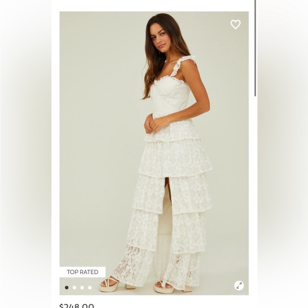 Umber Embroidered Lace dress